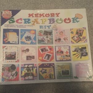 Memory Scrapbook Kit with Colorful Pages